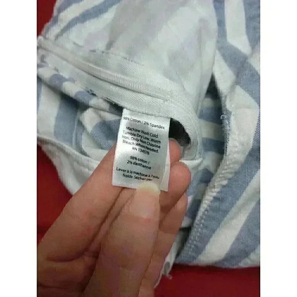 Vineyard Vines Skort Size 2 White Blue Stripes Tie In Front Beach Summertime - Picture 2 of 9